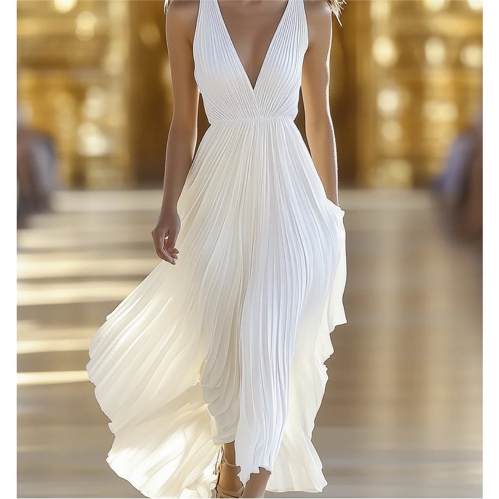 Elegant White Maxi Dress
